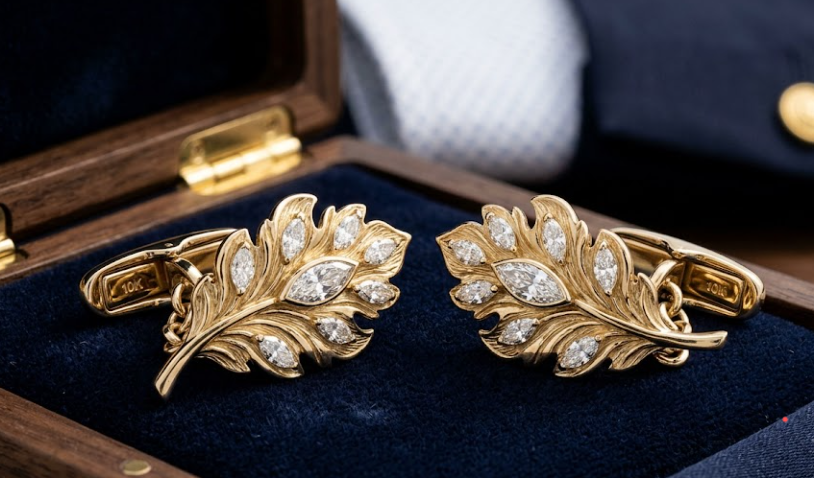 Verdant Marquise Cufflinks