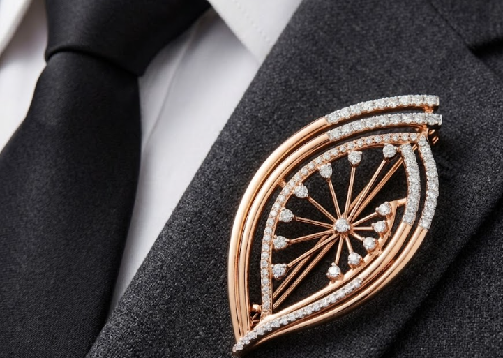 Aurora Leaf Brooch